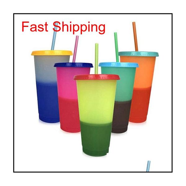 

24oz color changing cups pp temperature sensing cups skinny tumblers coffee cup mug water bottles w qylejh buy_home