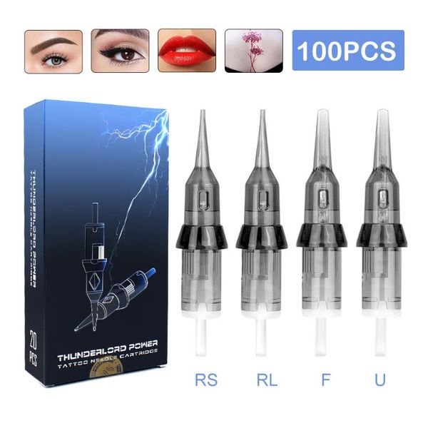 

tattoo needles 100x thunderlord power needle liner shader permanent makeup cartridge 1r 7f for universal rotary pen est
