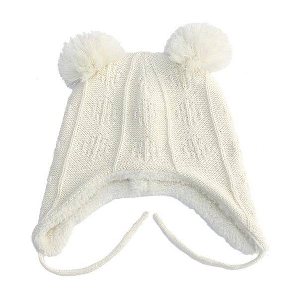 

autumn winter cute hair ball baby hat toddler infant ear protection knitted cap for children newborn beanie pgraphy dxad, Yellow