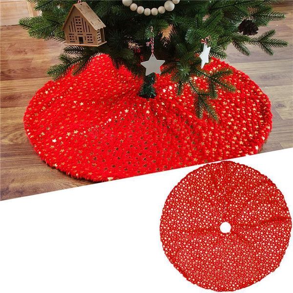 

christmas decorations star printed tree skirt home decor bedroom felt cloth gift diy holiday craft festival party soft banquet indoor