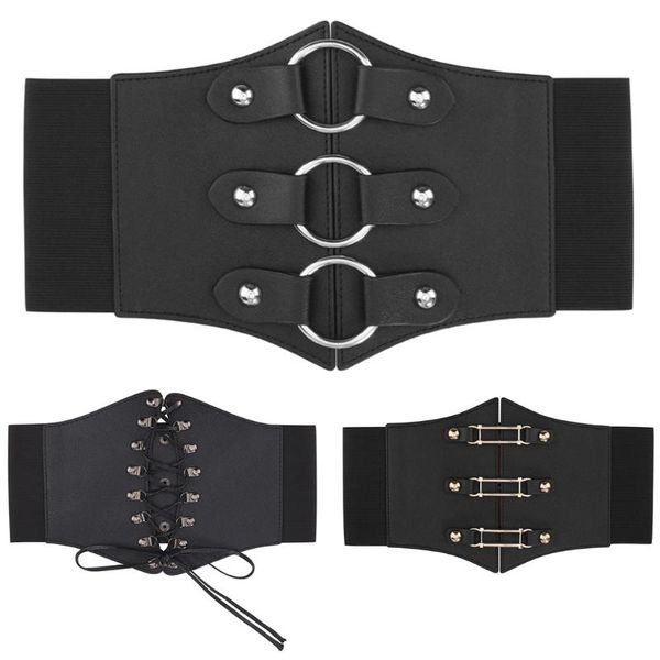 

belts q39c steampunk underbust corset hiphop rock nightclub jeans dress punk belt, Black;brown