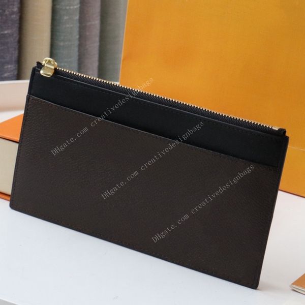 

slim purse cell phone clutch bag designer women envelope zipped coin key pouch card holder cardholder pochette accessoires felicie cles sara