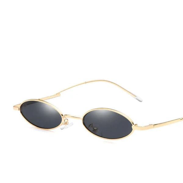 

vintage oval sunglasses, Black