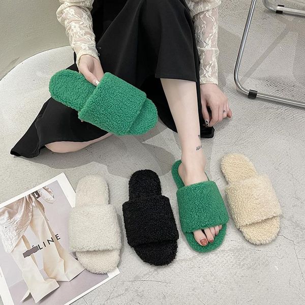 

slippers plush 300 20, Black