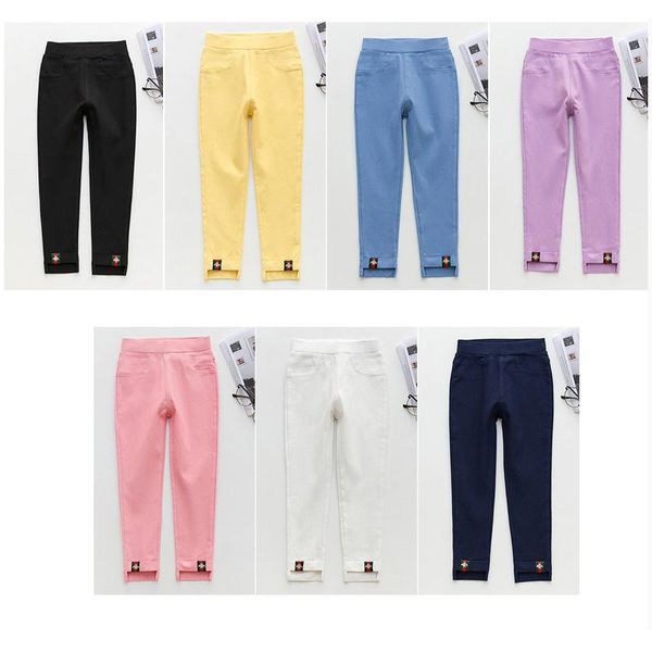 

trousers girls toddler pants spring autumn cotton girl leggings baby kids children legging, Blue