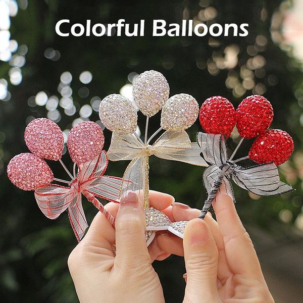 

interior decorations cute lovely diamond balloons car decoration vehicle dashboard rhinestone ornament female girls accessories