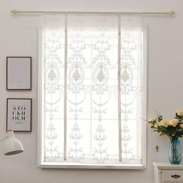 

curtain & drapes european white lace sheer curtains for living room bedroom window tulle home decor valance panels modern style