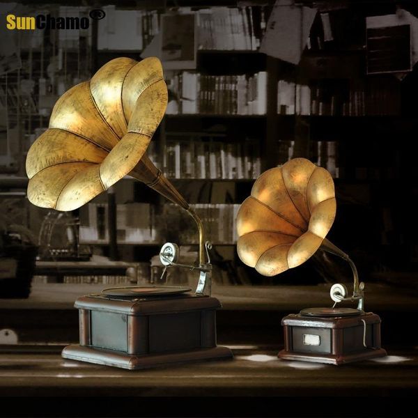 

vintage iron phonograph model props ornaments home furnishing tv cabinet cabinet window soft decoration decoration