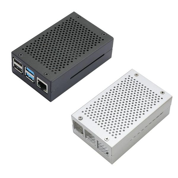 

lapcooling pads for raspberry pi 4 aluminum case, metal case with fan and heatsinks model b