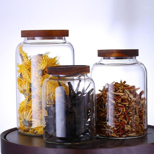 

storage bottles & jars yt tank high borosilicate glass fresh-keeping bottle food good air tightness large-capacity box