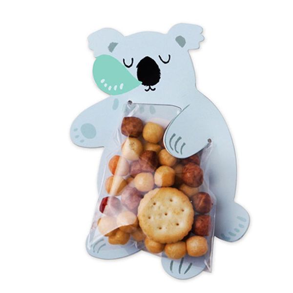

10pcs jungle animal mini candy bag birthday party decorations kids party diy cookie bags for guests baby shower j2y