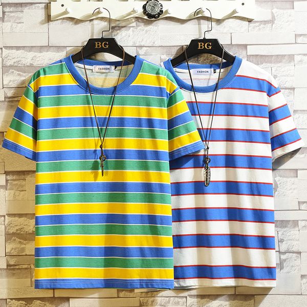

2021 new harajuku tarja shirt man/woman casual hip hop cotton short sleeve t summer fashion yellow green tshirts q5p3, White;black