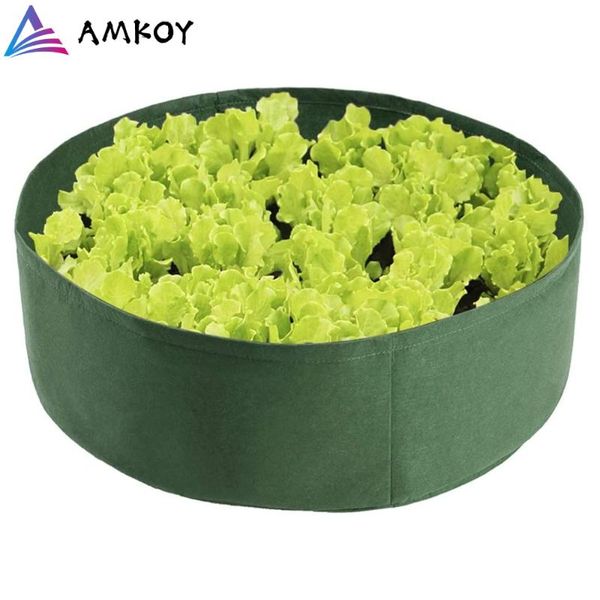 

planters & pots amkoy round garden grow bag jardin jardim jardinage ogrod raised plant bed flower planter elevated vegetable box
