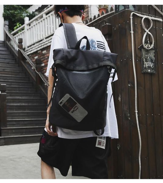 

bb219 all-match high school and university birthday department backpack tide brand canvas backpack