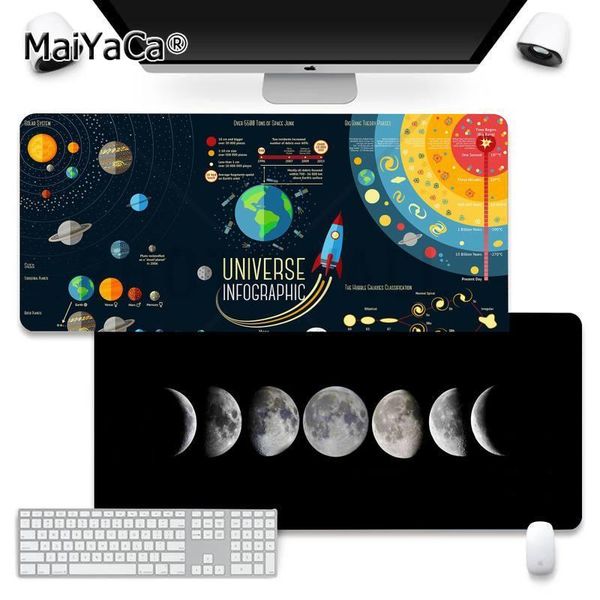 

mouse pads & wrist rests universe starry sky pad company xl large keyboard non-slip desk mat kawaii gaming accessories students writing