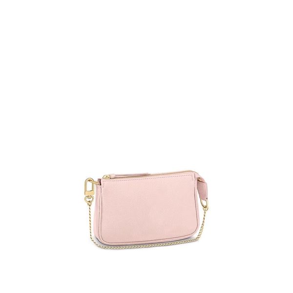 

wholesale the mini pochette accessoires women hand bag in 3 colors gradient coin wallet small package m80501, Red;black
