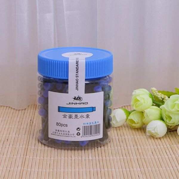 

blue black ink cartridges for fountain pen refillable bag standard 2.6mm refills, Black;red