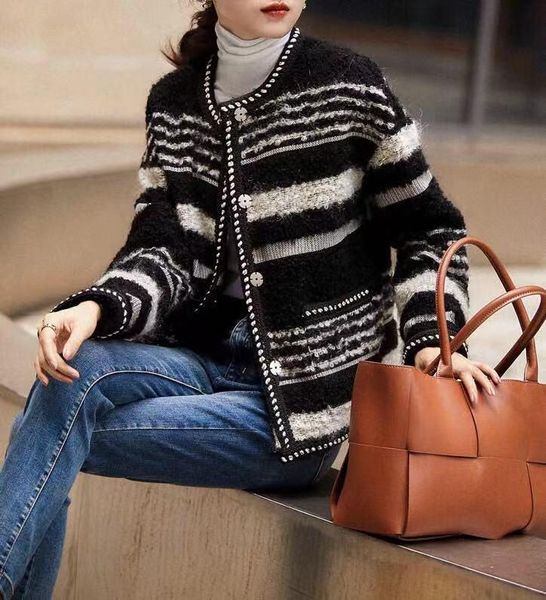 

women's jackets sa09645 fashion women coats & 2021 runway luxury european design party style clothing, Black;brown
