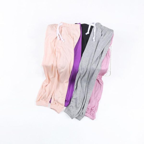 

bbd toddler pants new girls summer spring cotton loose solid color thin trousers children delicate 3 4 5 6 7 years clothes, Blue