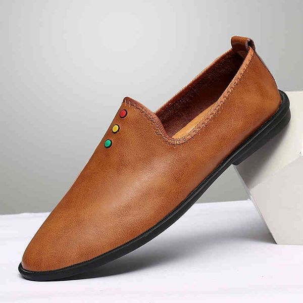 

dress shoes lighting leather shoes, male shoes korean fashion version for business and casual, breathable moccasins itdj, Black