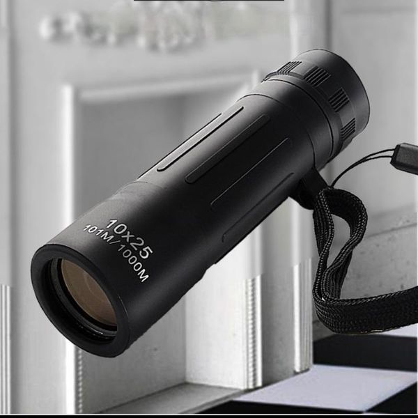 

telescope & binoculars outdoor 10x25 camping binoculars, good viewing angle, mini pocket for monoculars night vision in low light conditions