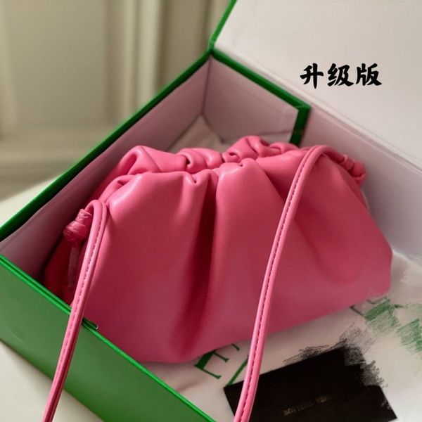 

designer handbags all b leather cloud makaron color matching women's pillow hand bb