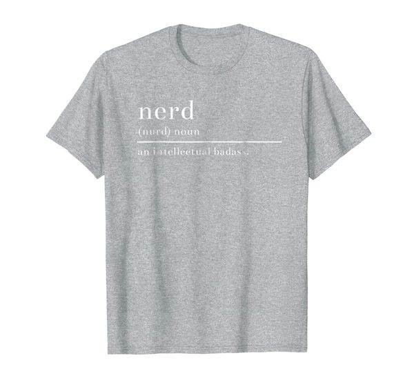 

nerd, an intellectual badass t-shirt by hello fun, White;black
