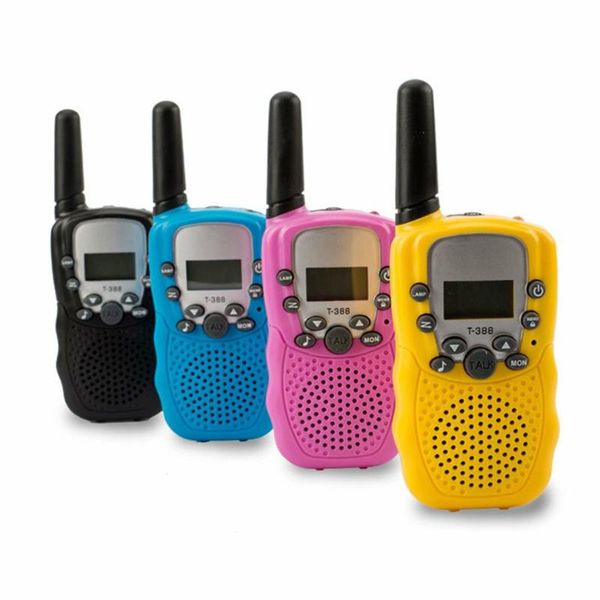 

walkie talkie t388 kids walkie-talkies 2 pcs mini two-way radio station pmr christmas gift/family use/camping 100-800m