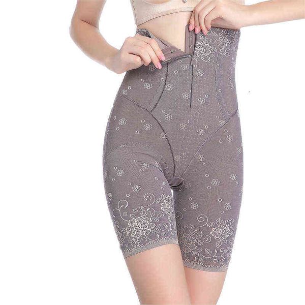 Vita Tummy Shaper Zipper Petto Vita alta e glutei Addome dopo il parto Chiusura Bellezza Body Binding Pantaloni di sicurezza Shaping