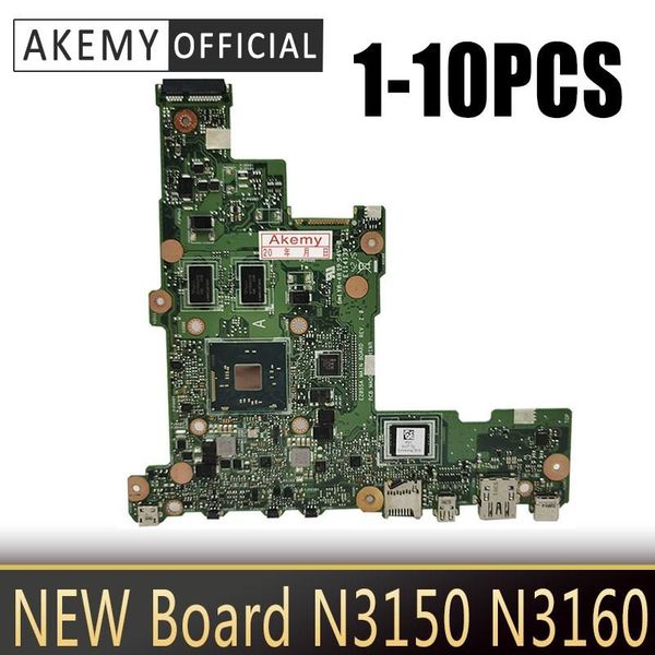

motherboards 1-10pcs akemy e205sa lapmotherboard for asus e205s tp200sa mainboard 2g/4g ram n3150 n3160