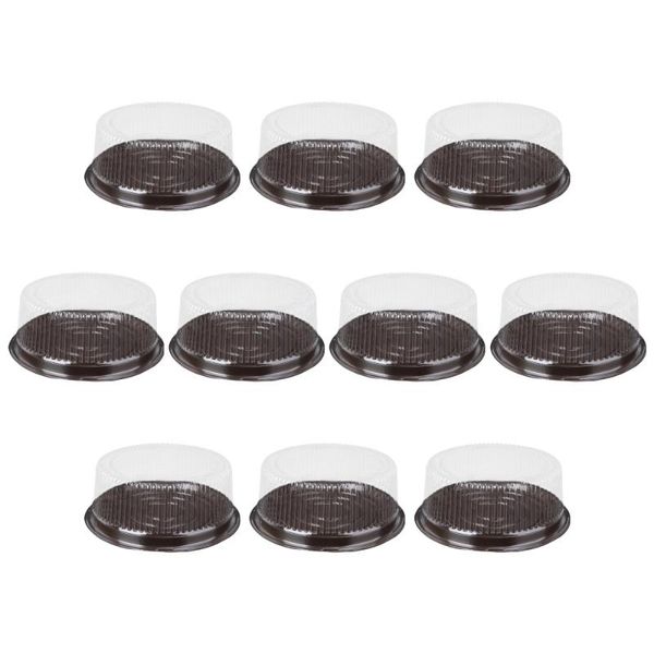 

10pcs 10.5 inche cupcake boxes individual dome cake boxes holder case for fruit cake pastries