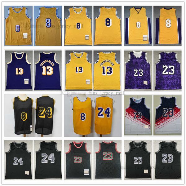 

retro basketball jersey news 24# 8# front 8 rear 24 13# 23# artest west white blue black 1996-1997 1998 2003-2004 stitched mitchell&ness jer, Black;red