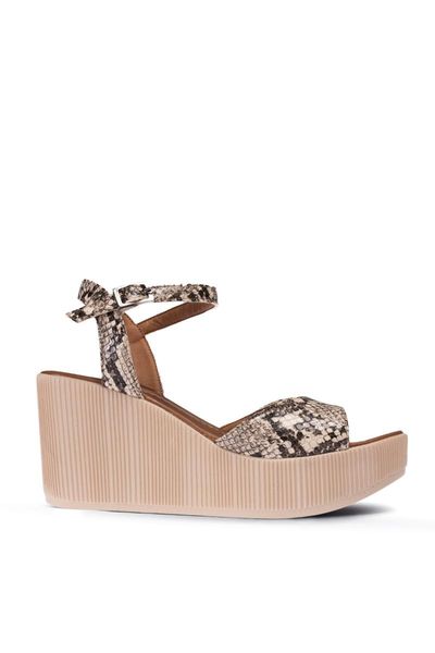 

sandals women's color python, Black