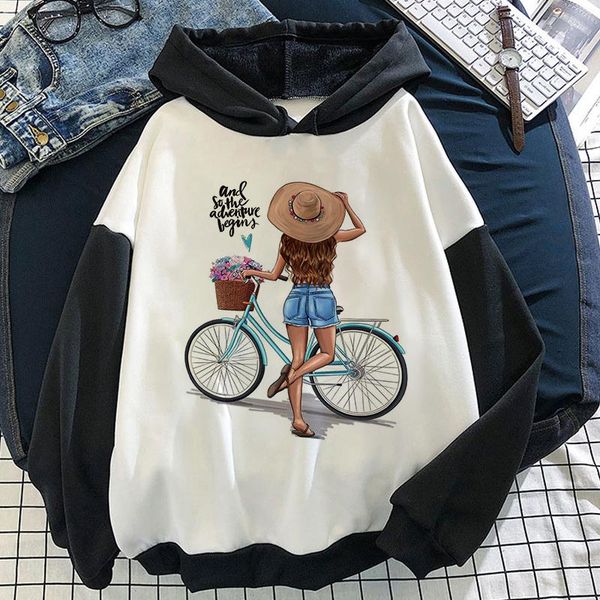 

women's hoodies & sweatshirts oversized streetwear casual hoody fashion print women long sleeve sweatshirt hoodis kawaii mother loose, Black