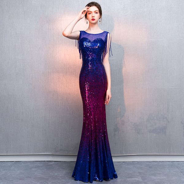 

white 2021 summer banquet evening drs temperament host long celebrity annual meeting fishtail skirt, Black;gray