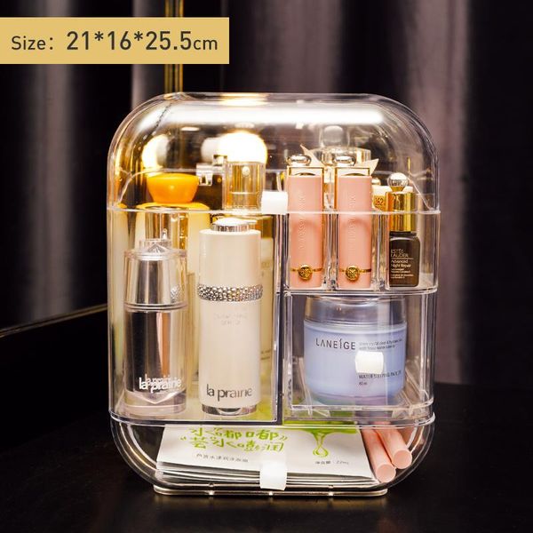 

cosmetic storage box transparent dressing table makeup storage box home creative maquiagens household shelf ej50ms