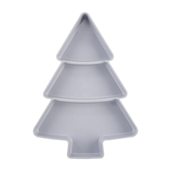 

dishes & plates creative christmas tree shape fruit plate household plastic nuts portable serving tray (light)