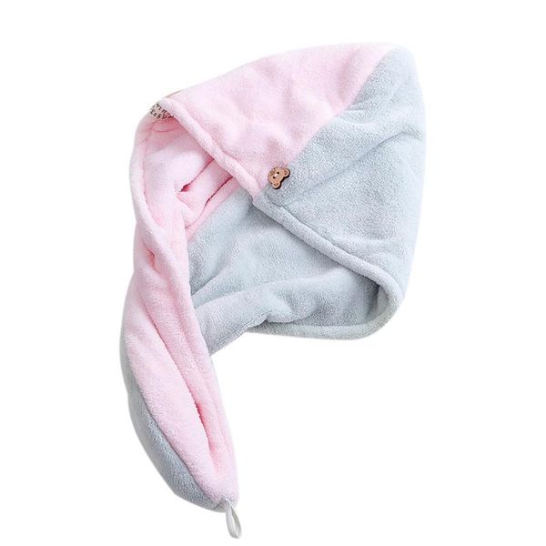 

shower caps rapided drying hair towel microfiber quick magic dry hat wrapped cap love absorbent quality f#20
