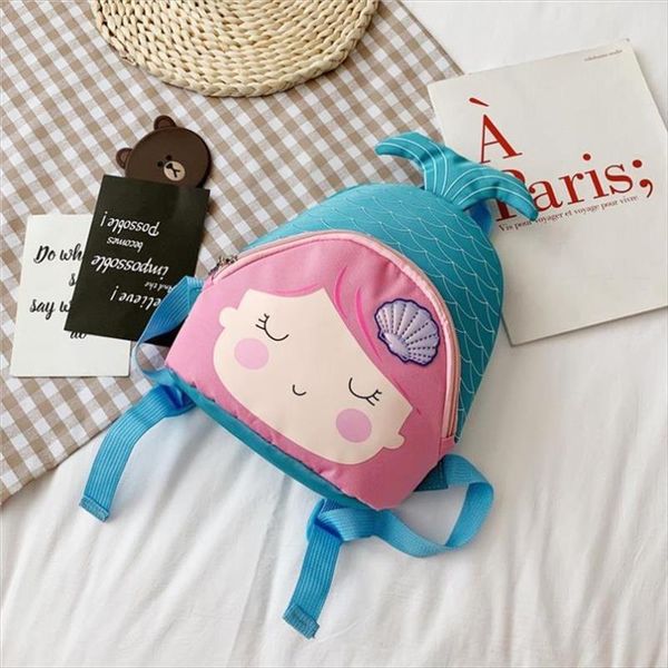 

girls mermaid backpack small schoolbag animal shoulder backpack mermaid kids cartoon bag boy gift children mini tail jtdeb oqnoe, Red;black