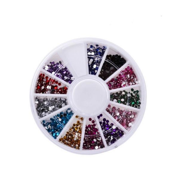 

nail art decorations diamonds dazzling tips sticker sequins colorful decoration flatback glitter gem jewelry crystal 3d diy accessory, Silver;gold
