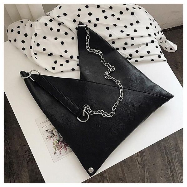 

evening bags women high capacity pu bright soft leather tote for shoulder bag women's casual solid color handbags chains shopper