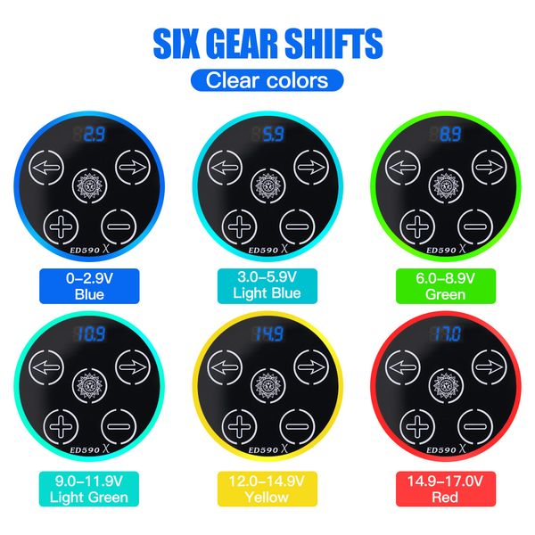 

mast magi changeable stoke length tattoo pmu rotary machine pen makeup kit with led display power supply 1rl needles kitscouts