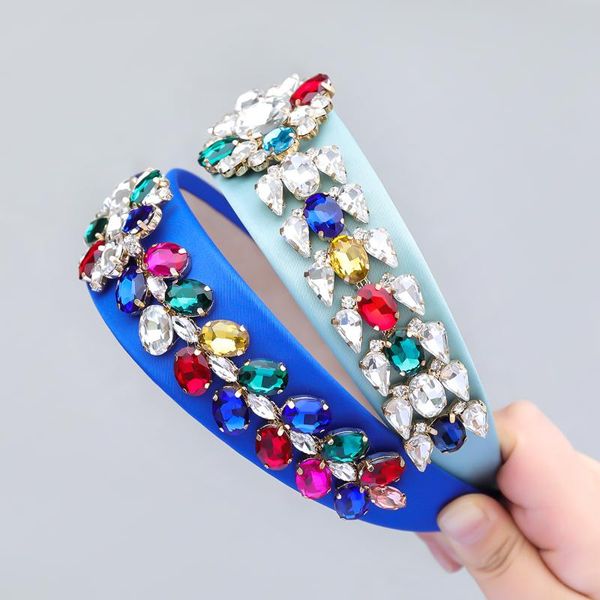 

hair clips & barrettes pauli manfi 2021 glass flower headband women's creative fashion band party accessories, Golden;silver