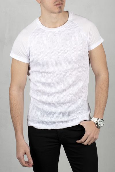 

Male White O-neck T-shirt 100 Cotton Fit Lycra Short Slim Gym Relief Street Clothes Spring Summer 2000290 7f8u, White;black