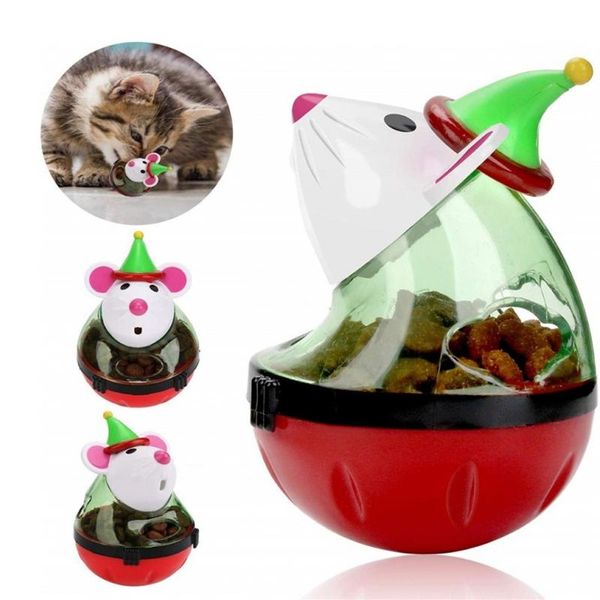 

cat toys pet fun tumbler feeder toy mouse leaking food balls educational leakage device funny interactive