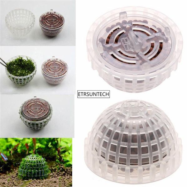 

50pcs aquarium mineral stone suspended float moss ball fish tank aquascape crystal red shrimp live plant cultivation holder hous