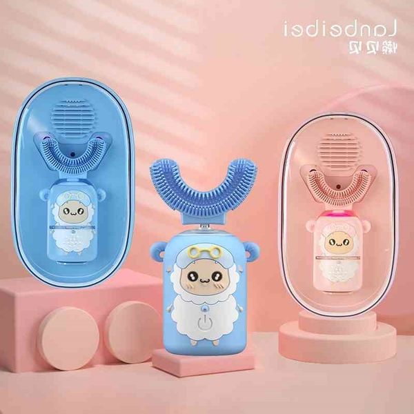 

electric tiktok children's intelligent waterproof silicone brush head charging u toothbrush vibrato