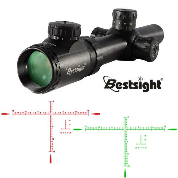 Bestsight 2.5-8x24 Mirino Cannocchiali da caccia Messa a fuoco laterale Regolazione parallasse Mirino da cecchino Ottica tattica Attrazioni