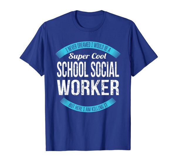 

super cool school social worker t-shirt gifts funny, White;black