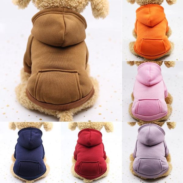 

dog apparel pure color cat clothes winter soft for small puppy sweater comfortable clothing dogs supplies warm hoodies pets coat